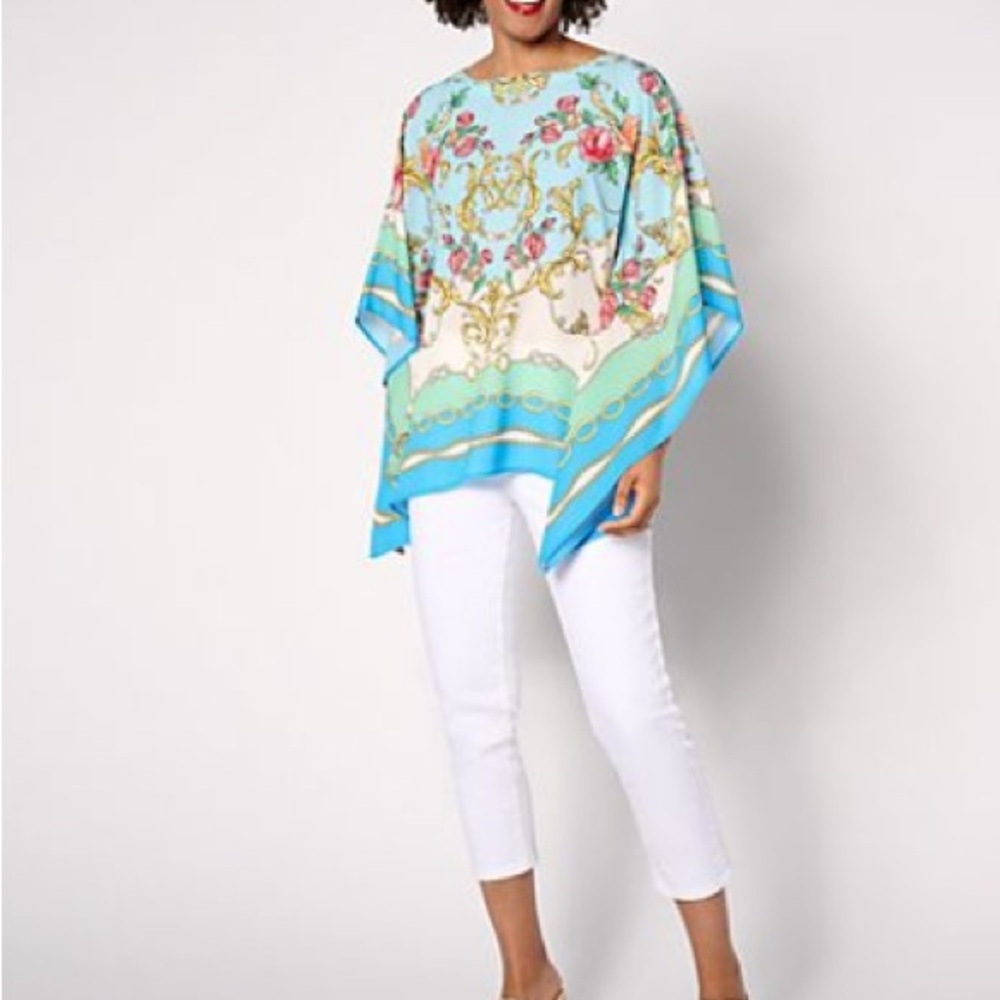 Belle by Kim Gravel High Status Poncho Top